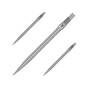 Puntas Harrows Darts Quick Points Micro Grip Silver 26mm - 2