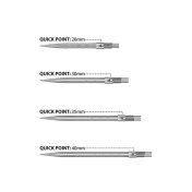 Puntas Harrows Darts Quick Points Micro Grip Silver 35mm - 3