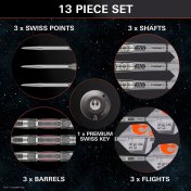 Dardos Target Darts Star Wars X-WING 90% 22g Swiss Point - 4