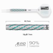 Dardos One80 Akari Tanahara Signature Dart V2 Softip  20g 90%  - 2