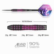 Dardos One80 Foxide F3 Steeltip 24g 90%  - 2