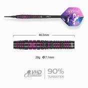 Dardos One80 Foxide F4 Softtip 20g 90%  - 2