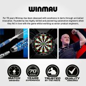 Plumas Winmau Darts Fusion Blade X Black Short 22-64mm N2 - 8