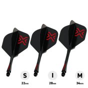 Plumas Winmau Darts Fusion Blade X Black Intermediate 28-70mm N2 - 3