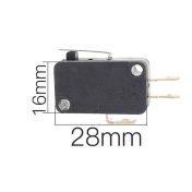 Micro interruptor 28mm x 16mm varilla recta 16mm - 1