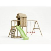 Parque infantil jardín Parque infantil jardín Fungoo Floppi con tobogán, escalera, columpio doble - 1