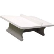 Mesa Ping Pong Exterior De Hormigón HeBlad Redondeada Blanco - 2