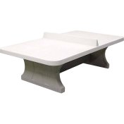 Mesa Ping Pong Exterior De Hormigón HeBlad Redondeada Blanco - 1