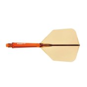 Plumas Cuesoul Rost 77 Naranja-Morado-Rosa Transparente Big Wing L 74mm M 69mm - 2