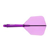 Plumas Cuesoul Rost 77 Naranja-Morado-Rosa Transparente Big Wing L 74mm M 69mm - 4