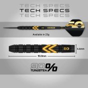 Dardos Red Dragon Gerwyn Price 50 Years 90% 23g - 3