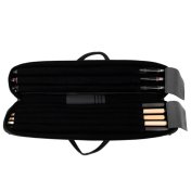 Funda para taco de billar Classic Prestige Negra 3P 5F 83cm - 3