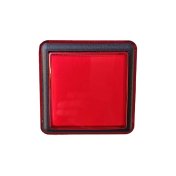 Pulsador Cuadrado Led Rojo Dianas Kursaal Con Micro - 1