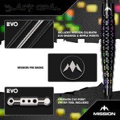 Dardos Mission Black Opal Darts 95% 20gr - 6