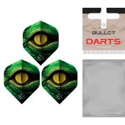Pluma Dardos Bullet Gator Eye Flights No2 - 2