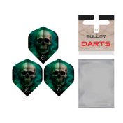 Pluma Dardos Bullet Poison Calabera Flights No2 - 2