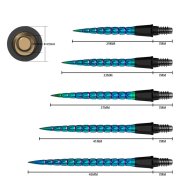 Puntas Conversion Cuesoul V Cuts Multi Color OTO  No.5 3mm 45mm - 6