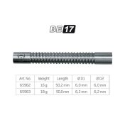 Dardos Bulls Darts DE BE-17 80% 18gr - 3