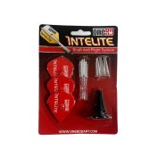 One80 Starter Pack Cañas Intelite Mediana Transparente + Plumas Kite Roja + Aplicador - 1