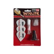 One80 Starter Pack Cañas Intelite Larga Transparente + Plumas Kite Blancas + Aplicador - 1