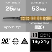 Dardos Target Darts Bolide Envy 10 18g 90%  - 2