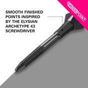 Puntas Target Darts Elysian Archetype 43 Swiss Point Negro 42mm - 3