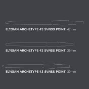 Puntas Target Darts Elysian Archetype 43 Swiss Point Dorado 42mm - 4