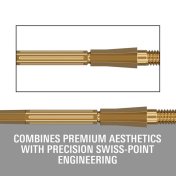 Puntas Target Darts Elysian Archetype 43 Swiss Point Dorado 35mm - 2
