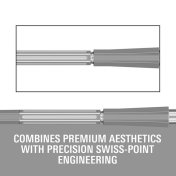 Puntas Target Darts Elysian Archetype 43 Swiss Point Plateado 35mm - 2