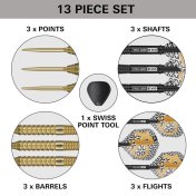Dardos Target Darts Bolide Envy 02 23g 90% Swiss Point - 2