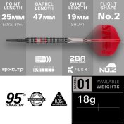 Dardos Target Nathan Aspinall 95K 95% 18gr  - 3