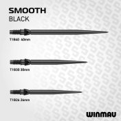 Punta Winmau Switch Point Groove Black 26mm - 3