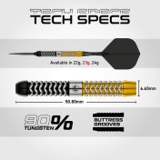 Dardos Winmau Exion Parallel 23g 90% Switch Point - 3