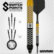 Dardos Winmau Exion Parallel 23g 90% Switch Point - 4