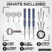 Dardos Winmau Lunaris Tapered 22g 90% Switch Point - 2