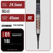 Dardos Target Japan Cathy Leung Charis G6 90% 18.5gr - 4