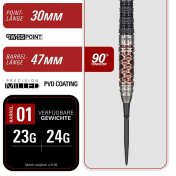 Dardos Target Japan Cathy Leung Charis G6 SP 90% 24g - 3