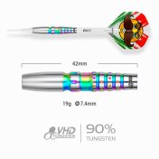 Dardos One80 Mamo Massimo V2 90% 19g  - 2