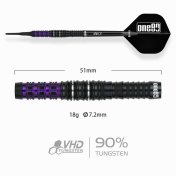 Dardos One80 Luo Zhuolun Sniper 90% 18g  - 3