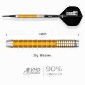 Dardos One80 Alexis Toylo Coolcat II 90% 21g  - 3