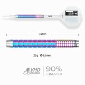 Dardos One80 Alexis Toylo Coolcat II 90% 22g  - 2