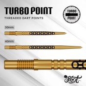 Puntas Shot Goths Turbo Gold Dart Points Steel Tip 30mm - 2