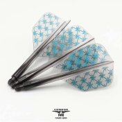 Plumas Condor Axe Shape Un-Rai Yuki Yamada Negro Transparente XL 37.5mm 3 Uds. - 3