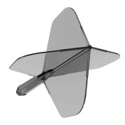 Plumas Cuesoul Rost 77 Negro Transparente Big Standard L 74mm - 3