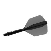 Plumas Cuesoul Rost 77 Negro Transparente Big Wing S 64mm - 1