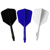 Plumas Cuesoul Rost 77 Negro-Blanco-Azul Big Wing L 74mm - 1
