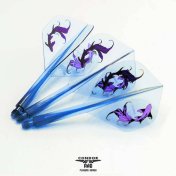 Plumas Condor Axe Standard Goldfish Natsumi Iwata Azul Transparente XL 37.5mm 3 Uds. - 3