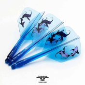 Plumas Condor Axe Shape Goldfish Natsumi Iwata Azul Transparente M 27.5mm 3 Uds. (FALTA EAN) - 3