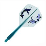 Plumas Condor Axe Shape Goldfish Natsumi Iwata Verde Azul Transparente L 33.5mm 3 Uds. - 1