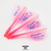 Plumas Condor Axe Standard Hugo Leung Model GO Rosa Neon XL 37.5mm 3 Uds. - 3